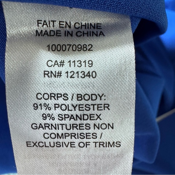 Dynamite Helena Flared Hi Waist Sapphire Blue Pants Size 4 NWT Brand New - Picture 10 of 12